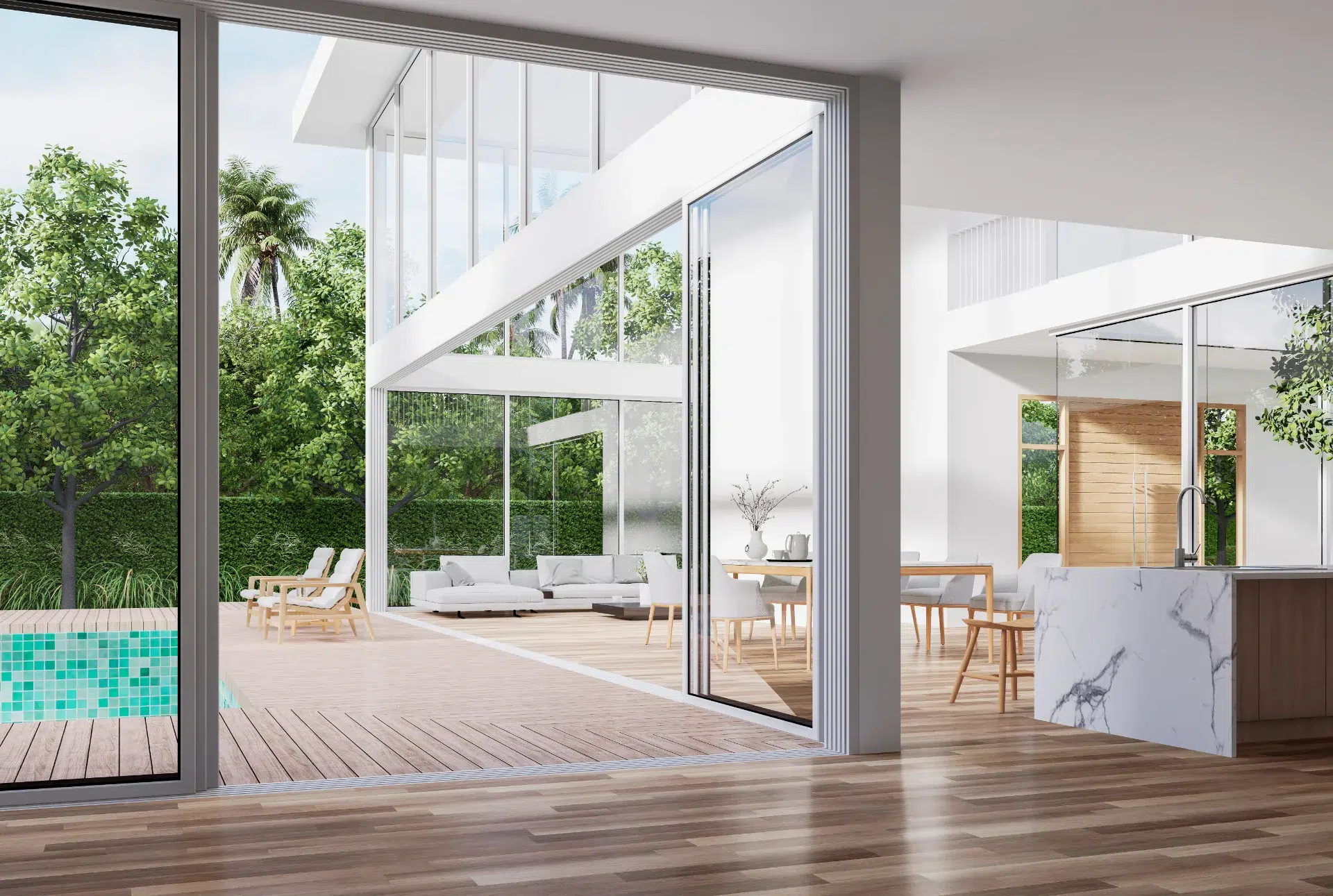 VLX 138 Panoramic Sliding Door in West Covina, CA | Hale Windows West Covina - detail 1